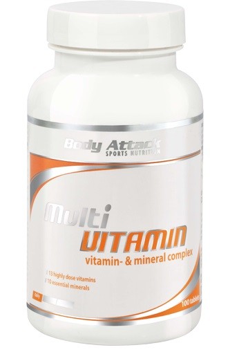 Body Attack Multi Vitamin 100 Tabletten