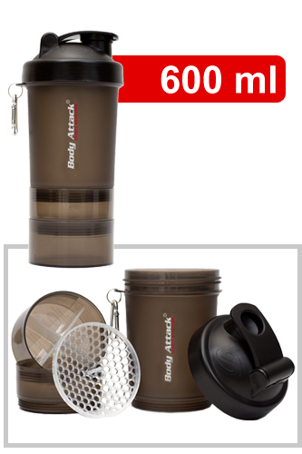 Body Attack SmartShake Logo - 600ml Gunsmoke