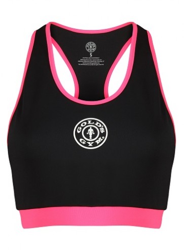 Gold´s Gym GGLTOP025  - Ladies Crop Top - blk/pink