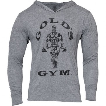 Gold´s Gym Muscle Joe Longsleeve Hoodie - grau