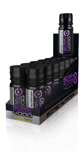 Scitec SHOT BCAA + Glutamin 4000 (12x60ml) lemon