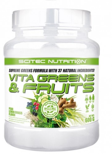 Scitec Vita Greens & Fruit 600g Birne-Zitronengras