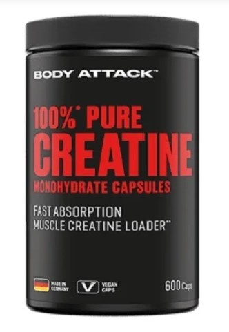 Body Attack 100% Pure Creatine 600 Kapseln