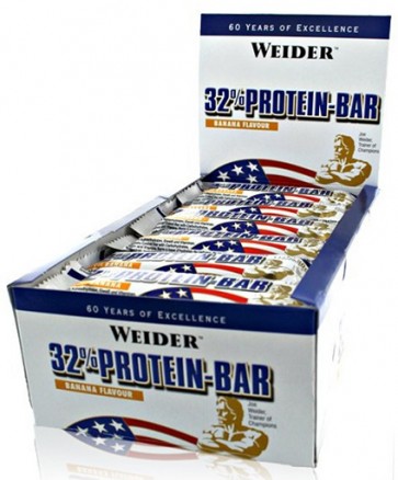 Weider 32% Protein Bar 24x60g Vanille