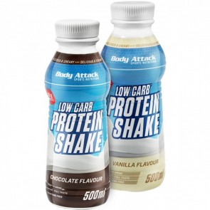 Body Attack Low Carb Protein Shake (6x500ml) 