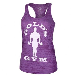 Gold´s Gym CSSILBOT  - Ladies Silhouette Burnout Tank - purple
